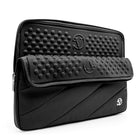 Vangoddy Jam 13.3" Laptop Sleeve - Black-Large front pocket blends in with design and looks great