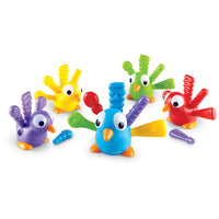 Learning Resources Fine Motor Peacock Pals - Multicolor-Build essential fine motor skills with the Fine Motor Peacock Pals!