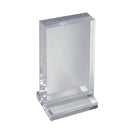 Azar Vertical Acrylic Block On Acrylic Base, 5.5" x 8.5" (104516)-Sign Holder