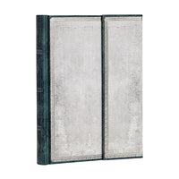 Paperblanks Silex Hard Cover Notebook - Midi Size - Lined - White-Midi Size Notebook