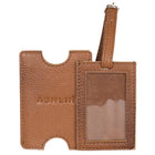 Ashlin Seattle Bag Security ID tag, British Tan-Tag and ID is accessible by pulling the strap