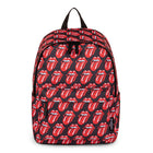 The Rolling Stones Core Collection Backpack with Signature Logo - Black Lips-Black/red, nylon