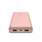 Belkin BoostCharge 20,000 mAH 3-Port Power Bank - Rose Gold-This Belkin power bank is designed with a built-in LED light that tells you the power bank’s status, so you always know when it’s time to recharge.