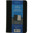 Hilroy Business Card Holder, 7 3/8" x 4 3/4"-Inside pocket and slots for additional cards