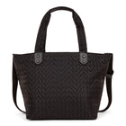 The Rolling Stones Iconic Collection Quilted Tote Bag - Black-Use the interior zippered pocket and 2 slit pockets for your valuable objects including your key, phone and wallet