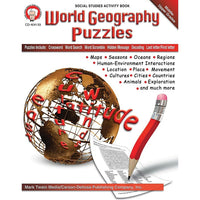 eBook: Mark Twain 404133-EB World Geography Puzzles - Grade 6 - 12-You will receive two emails: one confirming your entire order, and one with a "Download Software" buttonYou can download immediately or return to your email to download later