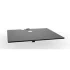 TygerClaw DVD Single Shelf, 9" x 15" x 12", Black-Single Layer DVD Stand with black glass