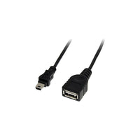 StarTech 1' USB A/Mini B Female to Male Cable (USBMUSBFM1)-Hi-Speed USB 2.0 interface for up to 482 Mbps transfer speeds