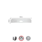 OLFA SKB-7 Dual-Edge Safety Blade with 90-Degree Edge for SK-7 - Silver - 10 Pack-Silver high-carbon Japanese tool steel