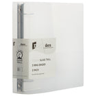 JAM Paper Standard 2" 3-Ring Flexible Poly Binder - Clear -English only packaging