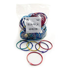 Hygloss Metallic Book Rings, Assorted, 72 Pack (HYG61336)-Features easy to open clasp mechanism is equally simple to close, and, yet, locks securely and holds strong every time