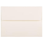 JAM Paper A6 Invitation Envelopes, 4.75 x 6.5, Strathmore Natural White Linen, 250 Pack (74083H)-Natural white linen Strathmore recycled envelope