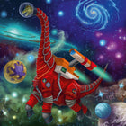 Ravensburger Dinosaurs In Space - 3 x 49 Pieces-Dimensions: 7.6" L x 10.8" W x 1.5" H