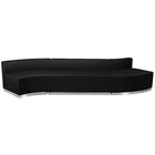 Flash Furniture HERCULES Alon Series Black LeatherSoft Reception Configuration, 3 Piece-Contemporary Reception Set