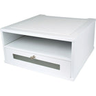 Victor Wood Monitor Riser, Pure White (W1175)-Supports monitors up to 40 lb