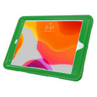 CTA Digital Protective Case with Rotatable Grip Kickstand for 10.2" iPad Gen 7 and 8, Air 3 and 10.5" Pro - Green-Outer silicone jacket offers additional protection