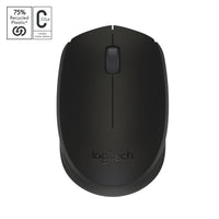 Logitech M170 2.4 GHz Wireless Mouse with USB Mini Receiver - Black-Advanced 2.4Ghz wireless technology that works even 10m / 33ft away
