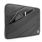 Vangoddy Jam 15.6" Laptop Sleeve - Grey-Back exterior pocket perfect for holding accessories