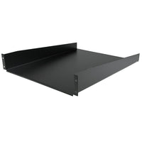 StarTech Depth Fixed Rack Mount Shelf, 50lbs/22kg, 2U 22"-Universal 19" rack design makes it simple to add a storage shelf to almost any rack or cabinet