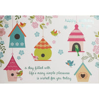 Rosedale 5-1/2" x 8" Cute Birthday To You  Greeting Cards And Envelopes, 12 Pack (15611)-Printed on premium uncoated card stock