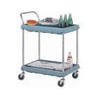 Deep Ledge Utility Cart, Capacity: 400 Lbs., No. of Shelves: 3, Cart Material: Chrome Plated (BC2636-3DG)-No. of Shelves: 3