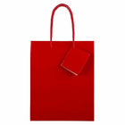 JAM Paper Glossy Gift Bags with Rope Handles - Medium - 8" x 4" x 10" - Red - 100 Pack-Size: Medium (8 x 4 x 10 inches), Perfect for holding gifts such as candles, figurines, books, video games, CDs, clothes, etc.
