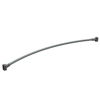 ASI Shower Rod, 60"-Curved shower curtain rod with mountaing brackets fabricated of alloy 18-8 stainless steel, type 305