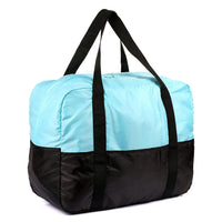 PACK N FOLD 50709 Foldable Lightweight Water-Resistant Duffel Bag, Blue-Foldable portable tote