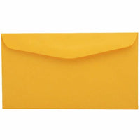 JAM Paper #6 3/4 Commercial Coloured Envelopes - 3.625" x 6.5" - Goldenrod Orange - 50 Pack-Colour: Goldenrod