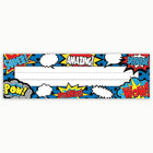 Teacher Created Resources Name Plates 3 1/2" x 11 1/2" Superhero, 216 Pack (TCR5588)-Name plates, great for helping teachers and substitute teachers learn students' names