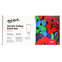 Mont Marte Acrylic Paint Set - 75ml - 8 Assorted Colours-8 piece acrylic paint set