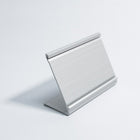 Futech APS030S Countertop Name Plate/ Sign Holder, 2 Pack-Aluminum, Silver