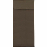 JAM Paper #10 Policy Business Envelopes - 4.125" x 9.5" - Chocolate Brown Recycled - 50 Pack-Colour: Chocolate Brown 