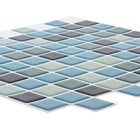 CTG Brands Square Glossy Wall Tile, 10" x 10", Blue, 6 Pack-Perfect size: each backsplash tile measures 10"L x 10"H in dimensions (approx. covers 4.17 sq. ft. per carton)