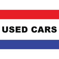 Message Flag, 36" x 60", Used Cars-100% Polyester 36" x 60" flag for indoor or outdoor use