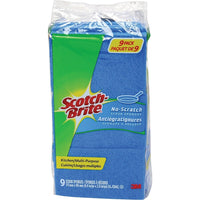 Scotch-Brite No-Scratch Scrub Sponges, 9 Pack-Multipurpose sponges provide fast and effective scouring for tough jobs