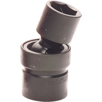 Gray Tools – Douille à choc 6 pans standard, prise 11/16 x 1/2 po, douille cardan, noir-Taille : 11/16 po