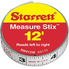 Measure Stix Steel Measuring Tape with Adhesive Backing, TBD719, 12 Pack-ENGLISH READING - LEFT-TO-RIGHT