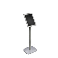 Azar Displays Angled Snap Frame Floor Display, 11" x 8.5" (300240-SLV)-Snap Frame