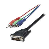 ManhattanDVI to Component Monitor Cable - 6ft, (301091)-Connects DVI 29-pin (VGA) male to triple RCA (component)