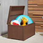 TRINITY EcoStorage 70 Gallon Outdoor Deck Box, Amber Brown (THBAB-3108)-250 lbss total weight capacity