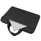 Vangoddy mPaneki Shoulder Carrying Bag Briefcase For 15.6" Laptop - Black-One Exterior nylon fastener pockets perfect for quick access.