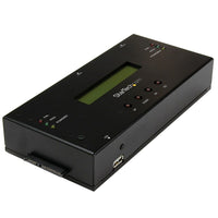 StarTech 1:1 Standalone Hard Drive Duplicator and Eraser for 2.5"/3.5" SATA and SAS Drives-Duplicates and erases 2.5" and 3.5" SSDs/HDDs, both SATA and SAS drives