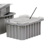 Quantum Storage Systems Snap-On Container Cover - 12 Pack-Clear Lids