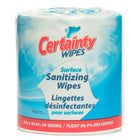 Certainty Surface Sanitizing Wipes - Unscented - 8" x 6" - 1500 Wipes Per Roll - 2 Pack-Sanitizing wipe