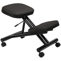 Nicer Interior Ergonomic Kneeling Chair - Black-Relives back strain