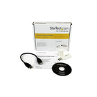 StarTech USB to Stereo Audio Adapter Converter-A compact and portable audio adapter that can instantly give a system audio capabilities without any software or driver installation