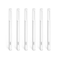 Poppin Signature Ballpoint Pens - White - 6 Pack-Ballpoint Pen
