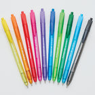 Staedtler Triangular Ball Pen - Assorted Colours - 10 Pack  -10 assorted colours: yellow, orange, red, pink, purple, dark blue, light blue, light green, dark green, black