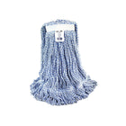 Globe Commercial Products Wax-Pro CandyStripe Finish Mop - Small - 8 Pack-Applies finish smoothly